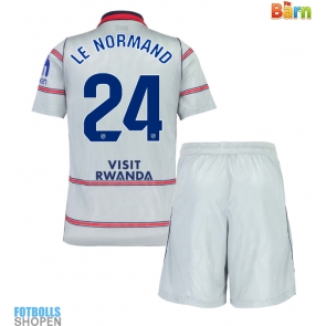 Billiga Atletico Madrid Robin Le Normand #24 Tredjeställ Barn 2026-27 Kortärmad (+ Korta byxor)